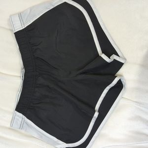 Black and White Athletic Shorts